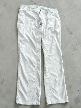 Kühl Pants Women's 14 Long Mint Green Cotton Twill Straight Leg Hiking Outdoor